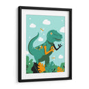 HOLA, NIÑO, DICE EL VELOCIRAPTOR - Najesi | Cuadro decorativo de Canvas Lab