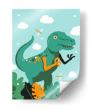 HOLA, NIÑO, DICE EL VELOCIRAPTOR - Najesi | Cuadro decorativo de Canvas Lab