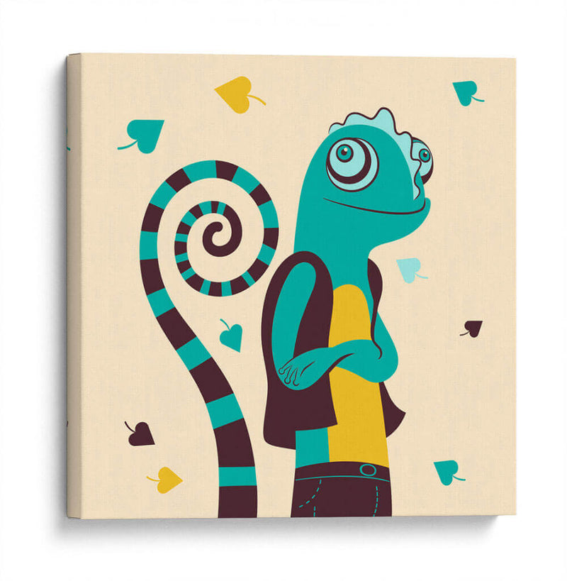 HOLA, NIÑO, DICE EL CAMALEÓN - Najesi | Cuadro decorativo de Canvas Lab