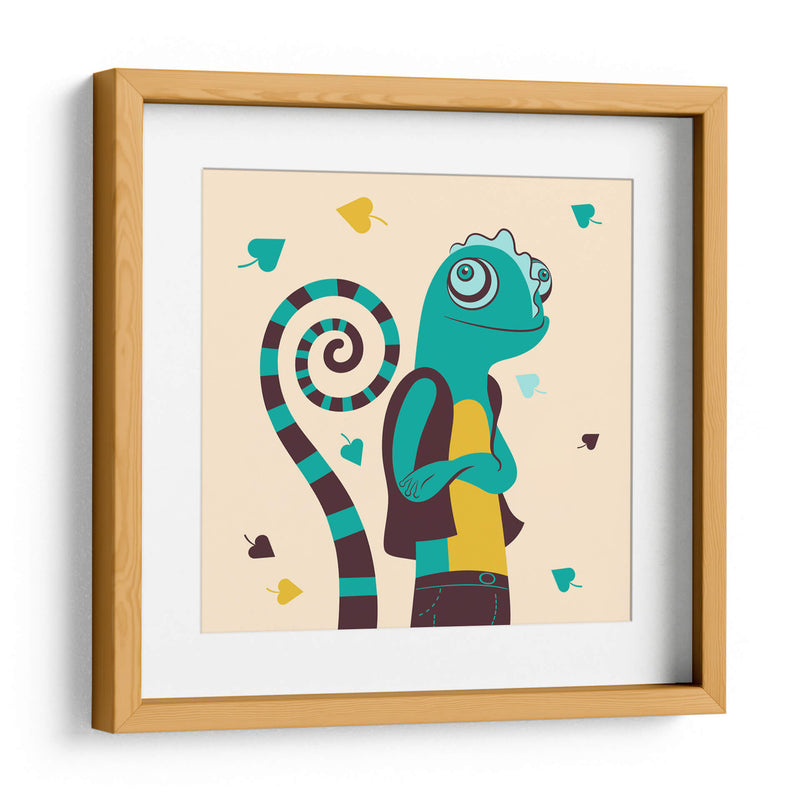 HOLA, NIÑO, DICE EL CAMALEÓN - Najesi | Cuadro decorativo de Canvas Lab