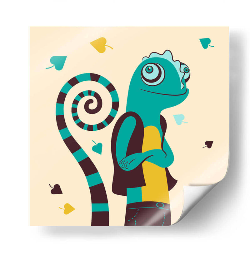 HOLA, NIÑO, DICE EL CAMALEÓN - Najesi | Cuadro decorativo de Canvas Lab