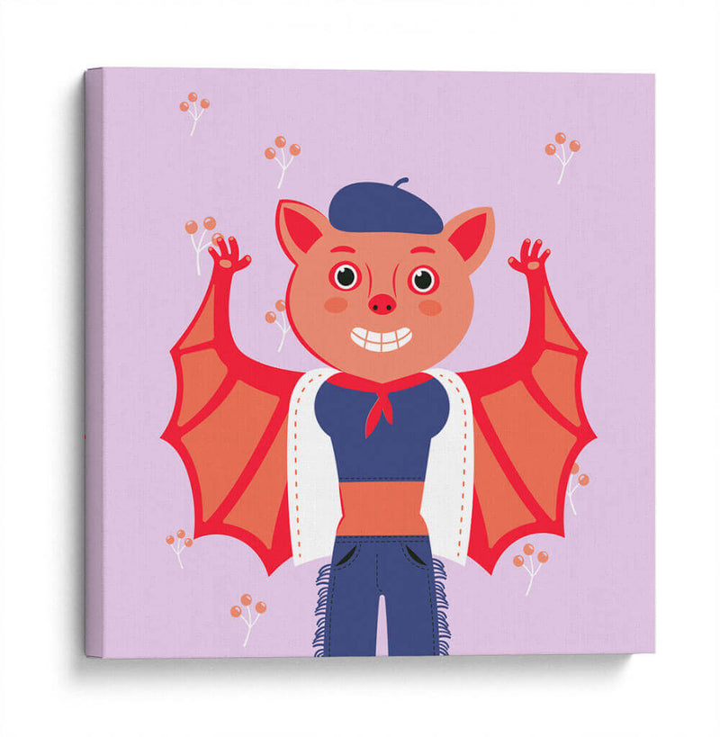 HOLA, NIÑO, DICE EL MURCIÉLAGO - Najesi | Cuadro decorativo de Canvas Lab