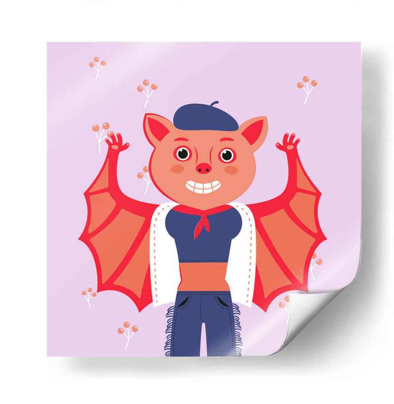 HOLA, NIÑO, DICE EL MURCIÉLAGO - Najesi | Cuadro decorativo de Canvas Lab