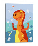 HOLA, NIÑO, DICE EL TIRANOSAURIO - Najesi | Cuadro decorativo de Canvas Lab