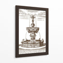 Fuente Del Patio Iv - Vision Studio | Cuadro decorativo de Canvas Lab