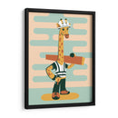 La jirafa albañil - Najesi | Cuadro decorativo de Canvas Lab