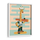 La jirafa albañil - Najesi | Cuadro decorativo de Canvas Lab