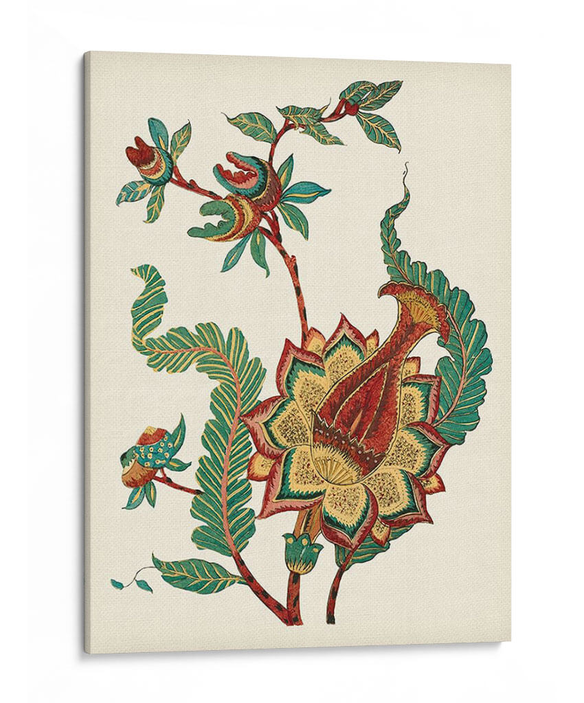 Jacobeano Floral I - Vision Studio | Cuadro decorativo de Canvas Lab