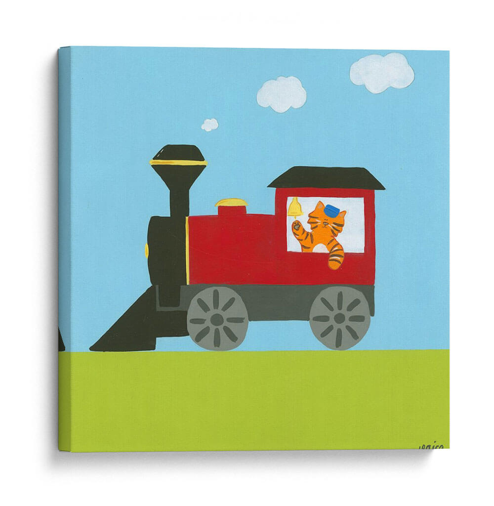 Tren Circo I - June Erica Vess | Cuadro decorativo de Canvas Lab