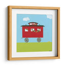 Tren De Circo Iv - June Erica Vess | Cuadro decorativo de Canvas Lab