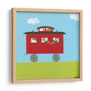 Tren De Circo Iv - June Erica Vess | Cuadro decorativo de Canvas Lab