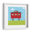 Tren De Circo Iv - June Erica Vess | Cuadro decorativo de Canvas Lab