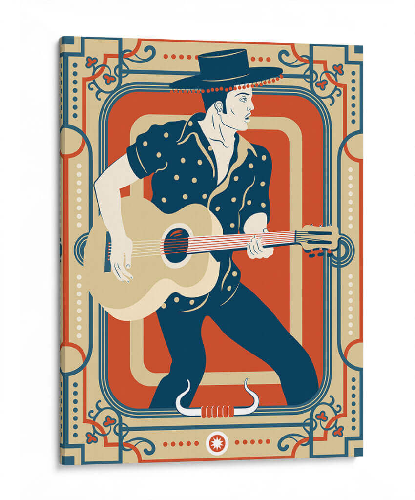 Música flamenco - Najesi | Cuadro decorativo de Canvas Lab