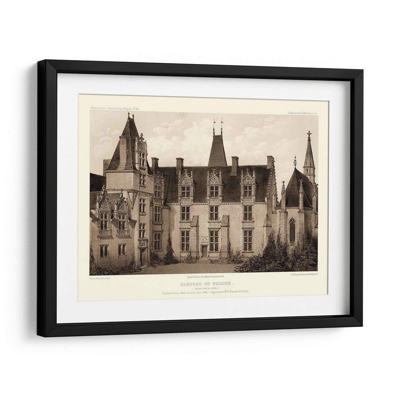 Sepia Chateaux I - Victor Petit | Cuadro decorativo de Canvas Lab