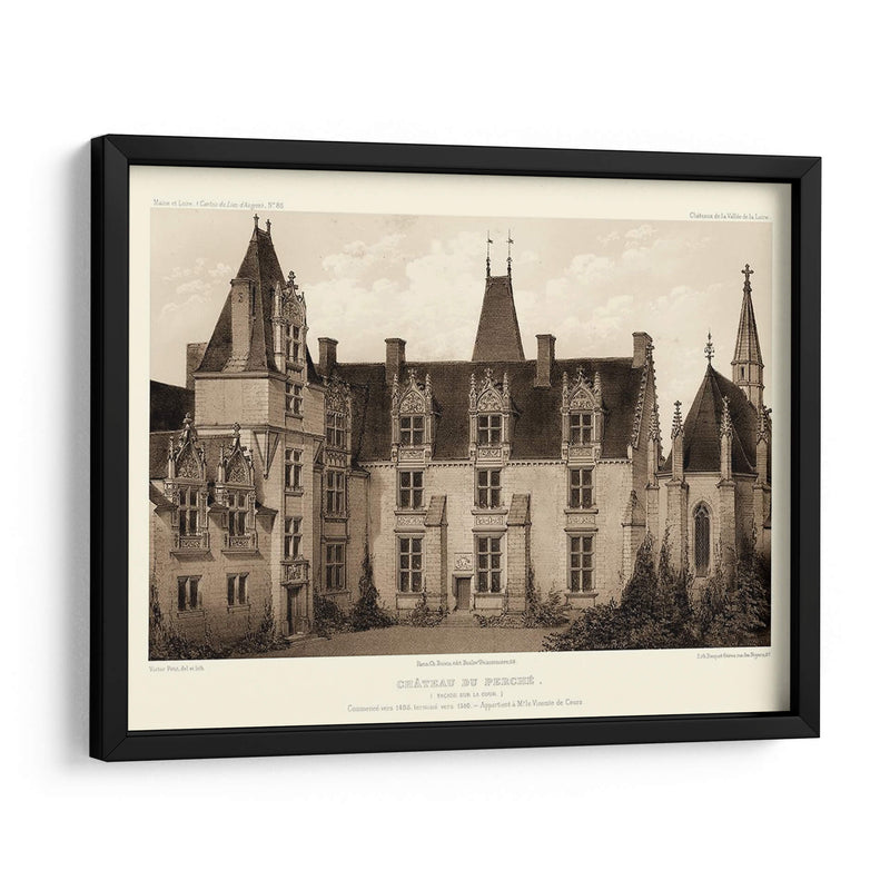 Sepia Chateaux I - Victor Petit | Cuadro decorativo de Canvas Lab