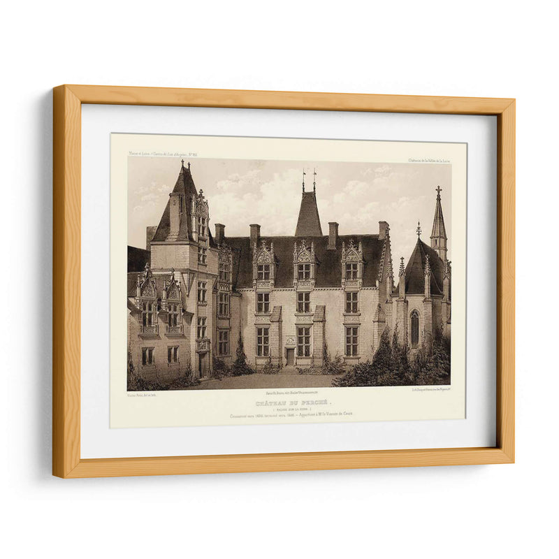 Sepia Chateaux I - Victor Petit | Cuadro decorativo de Canvas Lab