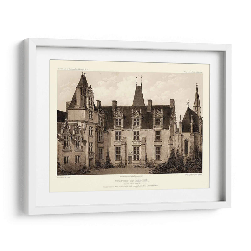 Sepia Chateaux I - Victor Petit | Cuadro decorativo de Canvas Lab