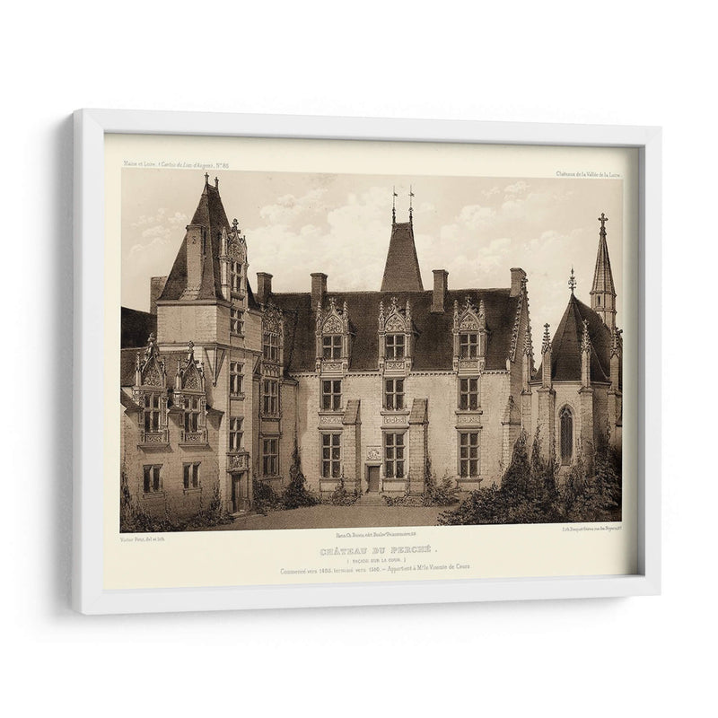 Sepia Chateaux I - Victor Petit | Cuadro decorativo de Canvas Lab