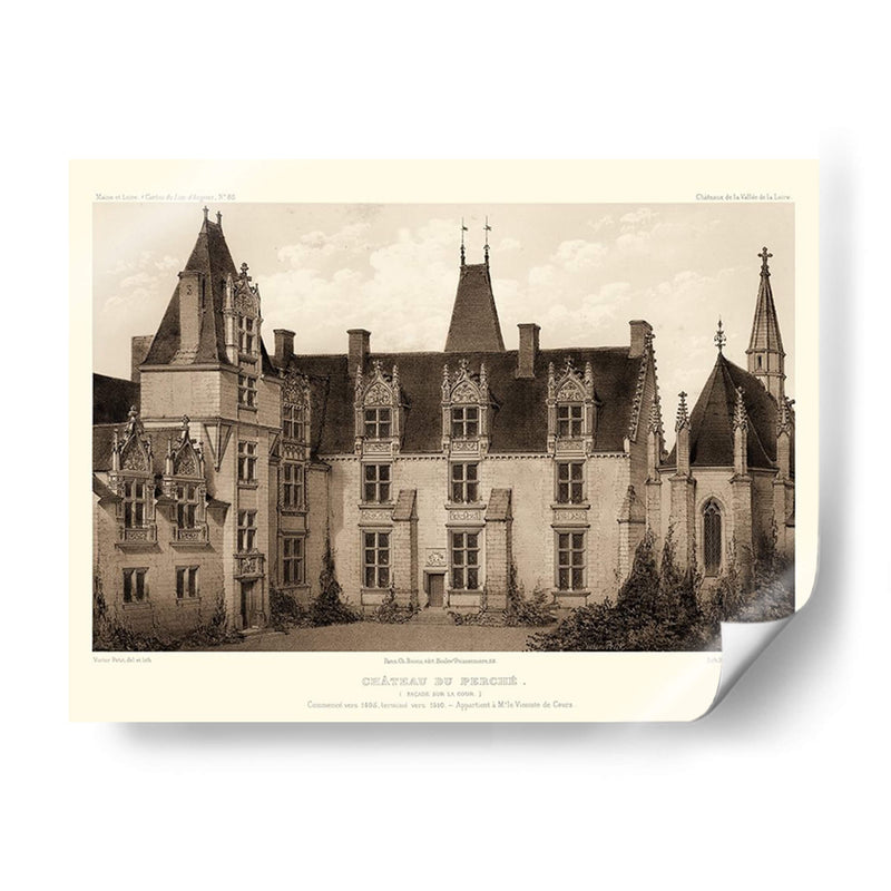 Sepia Chateaux I - Victor Petit | Cuadro decorativo de Canvas Lab