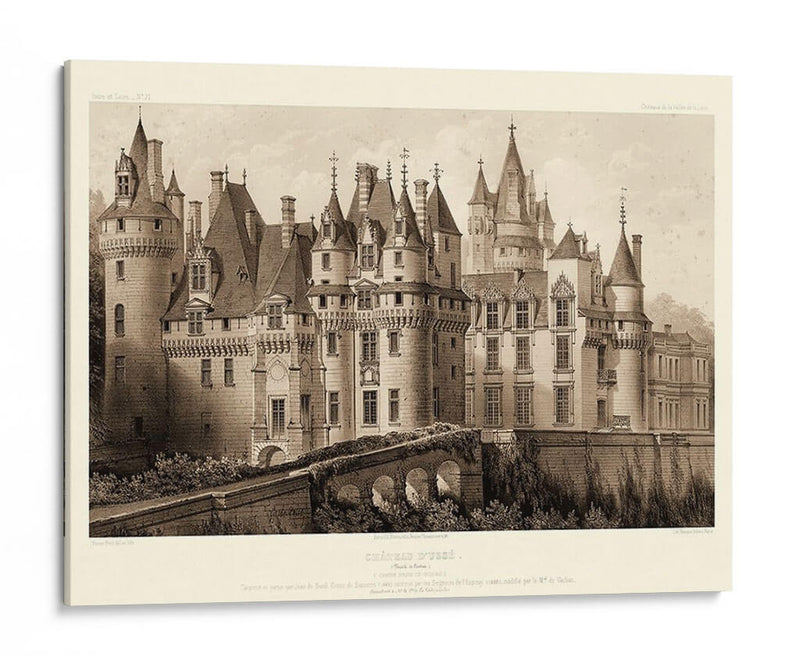 Sepia Chateaux Ii - Victor Petit | Cuadro decorativo de Canvas Lab