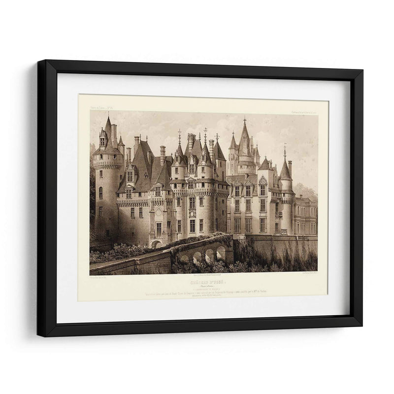 Sepia Chateaux Ii - Victor Petit | Cuadro decorativo de Canvas Lab