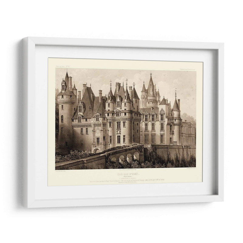 Sepia Chateaux Ii - Victor Petit | Cuadro decorativo de Canvas Lab