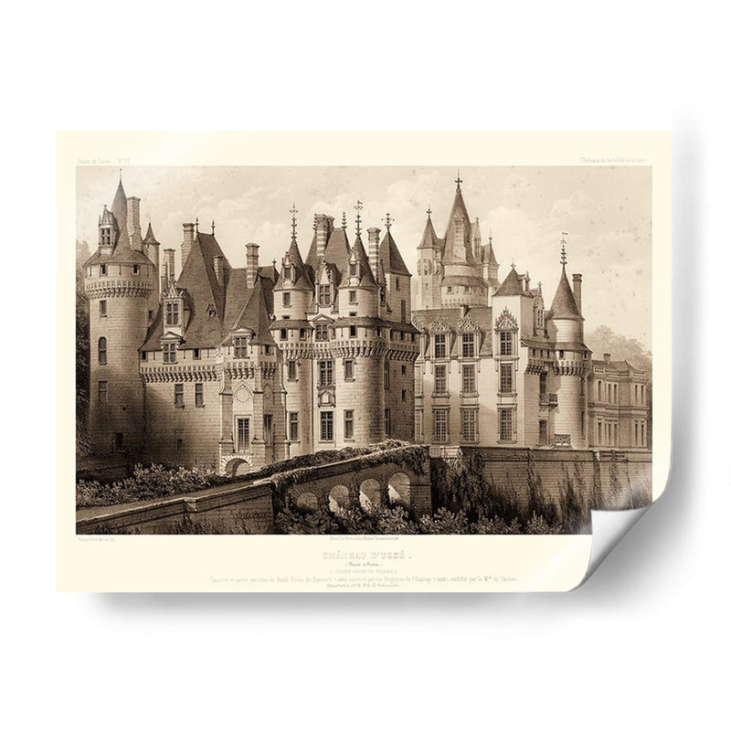 Sepia Chateaux Ii - Victor Petit | Cuadro decorativo de Canvas Lab