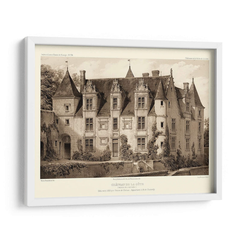 Sepia Chateaux Iii - Victor Petit | Cuadro decorativo de Canvas Lab