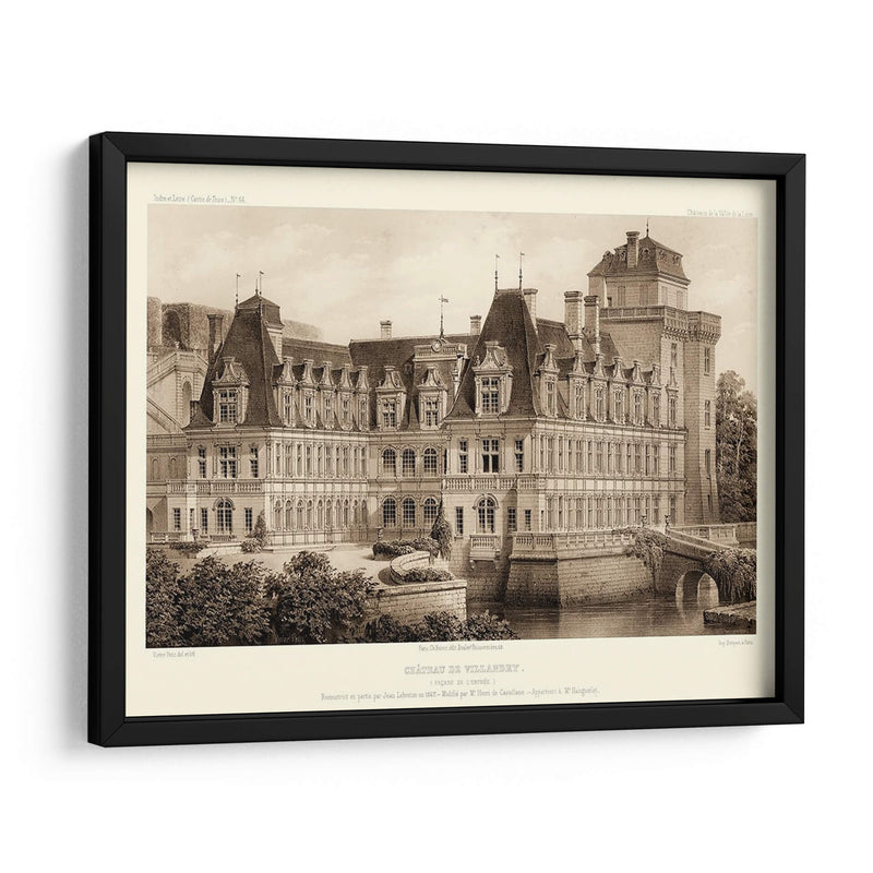 Sepia Chateaux Iv - Victor Petit | Cuadro decorativo de Canvas Lab