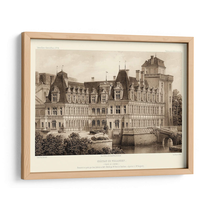 Sepia Chateaux Iv - Victor Petit | Cuadro decorativo de Canvas Lab