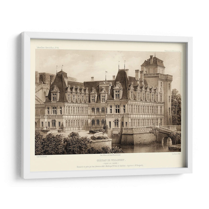 Sepia Chateaux Iv - Victor Petit | Cuadro decorativo de Canvas Lab