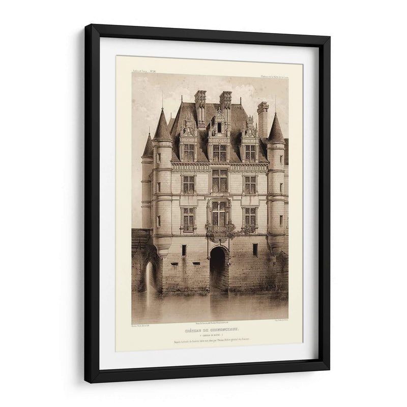 Sepia Chateaux V - Victor Petit | Cuadro decorativo de Canvas Lab