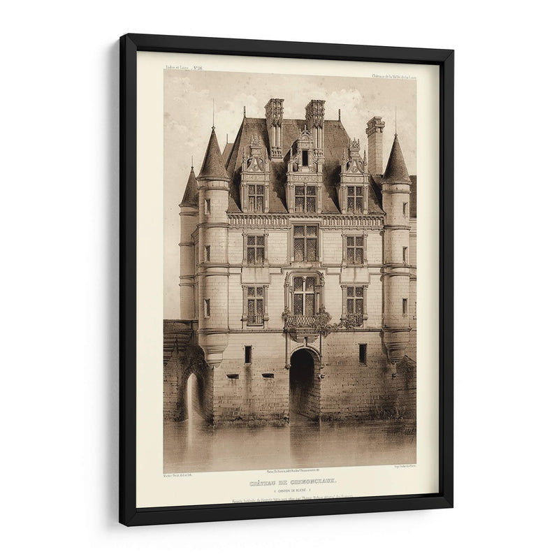 Sepia Chateaux V - Victor Petit | Cuadro decorativo de Canvas Lab