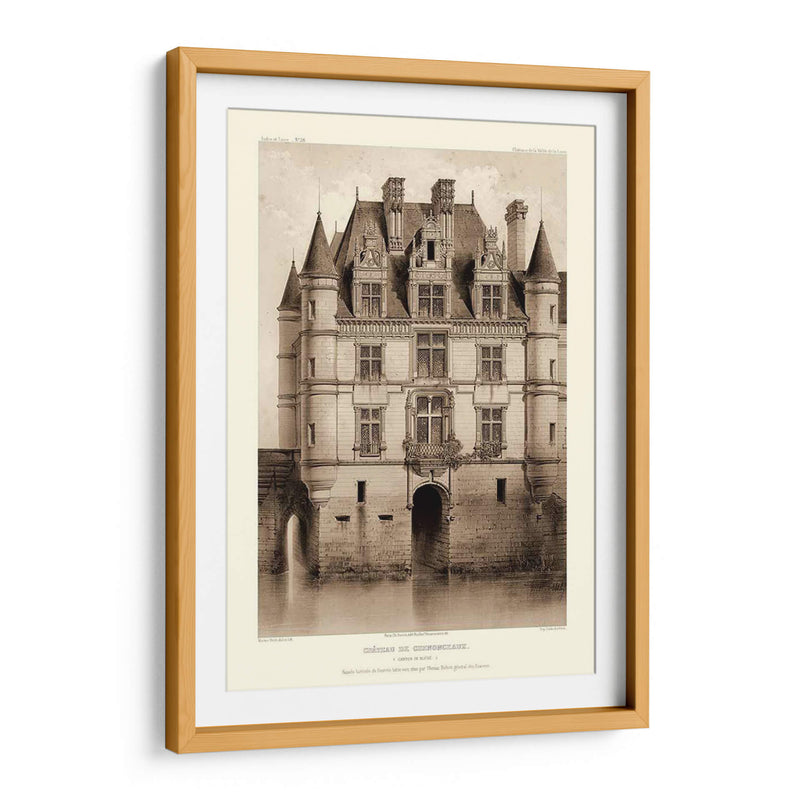 Sepia Chateaux V - Victor Petit | Cuadro decorativo de Canvas Lab