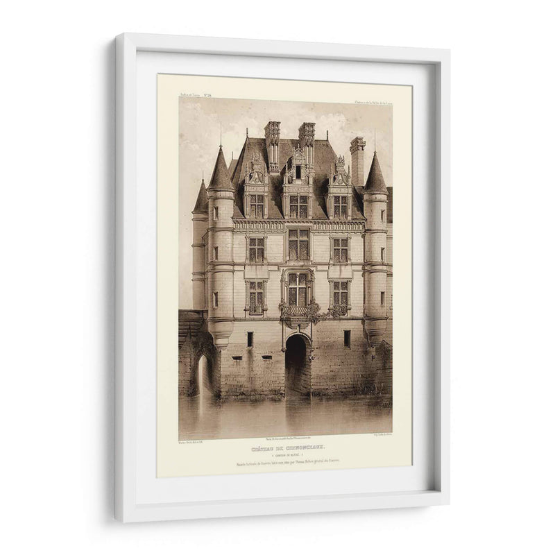 Sepia Chateaux V - Victor Petit | Cuadro decorativo de Canvas Lab