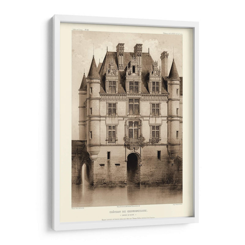 Sepia Chateaux V - Victor Petit | Cuadro decorativo de Canvas Lab