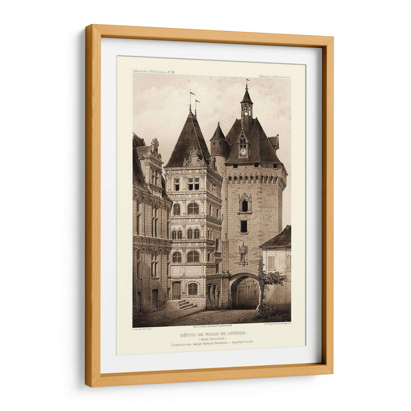 Sepia Chateaux Vi - Victor Petit | Cuadro decorativo de Canvas Lab