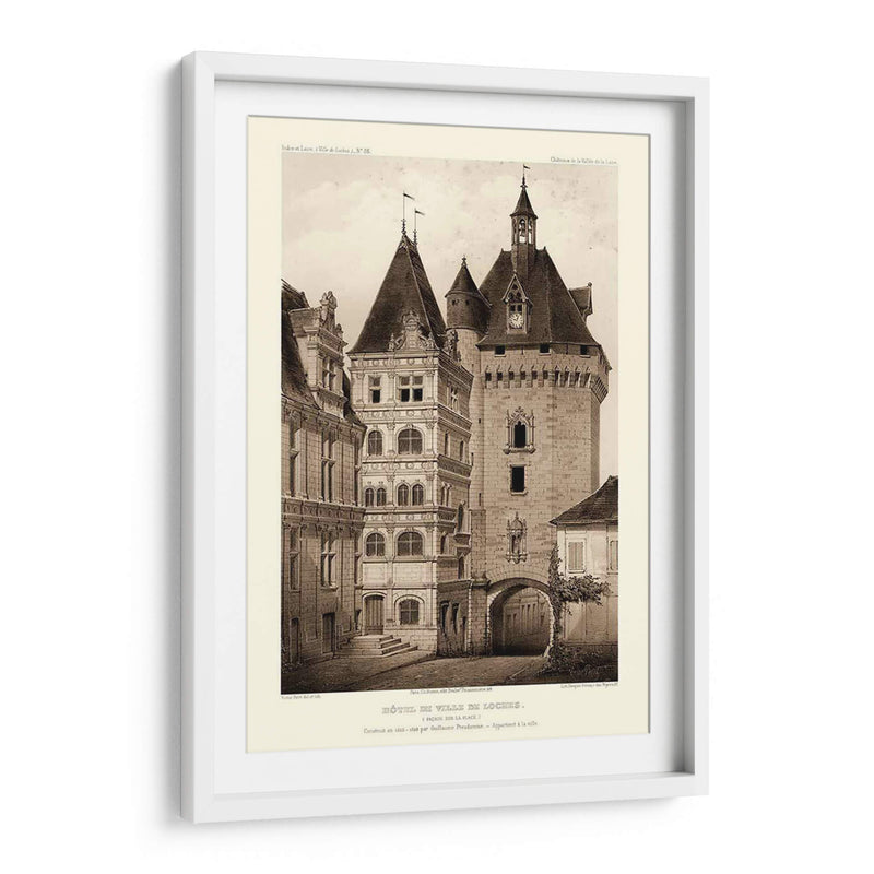 Sepia Chateaux Vi - Victor Petit | Cuadro decorativo de Canvas Lab