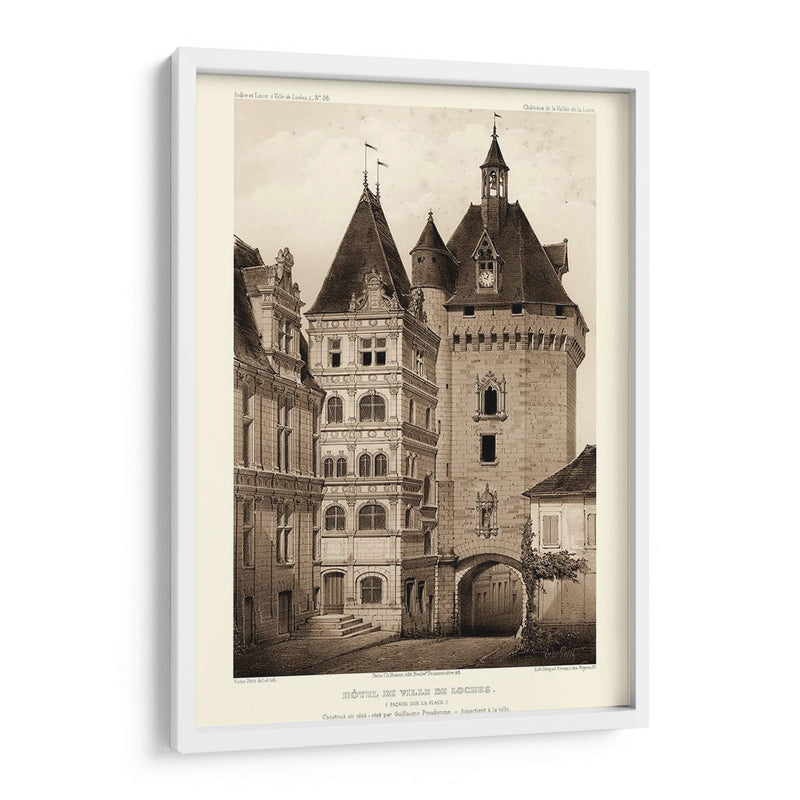 Sepia Chateaux Vi - Victor Petit | Cuadro decorativo de Canvas Lab