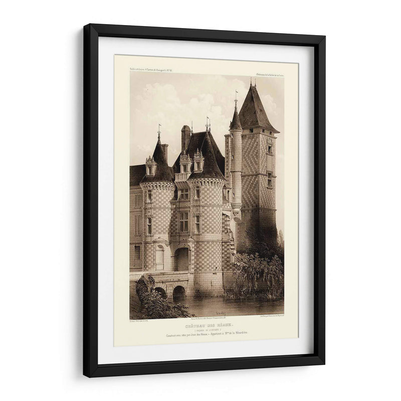 Sepia Chateaux Vii - Victor Petit | Cuadro decorativo de Canvas Lab