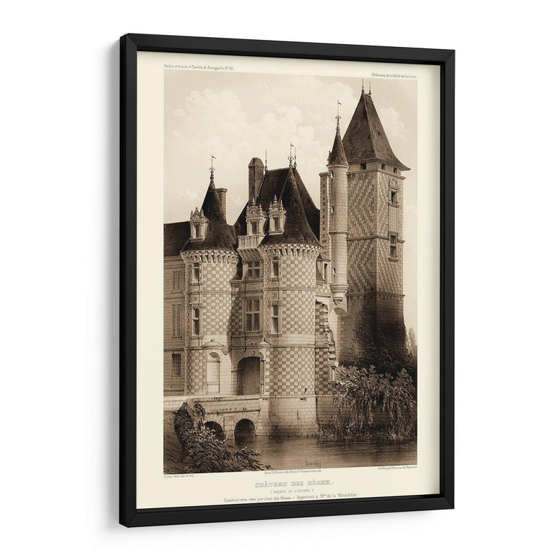 Sepia Chateaux Vii - Victor Petit | Cuadro decorativo de Canvas Lab