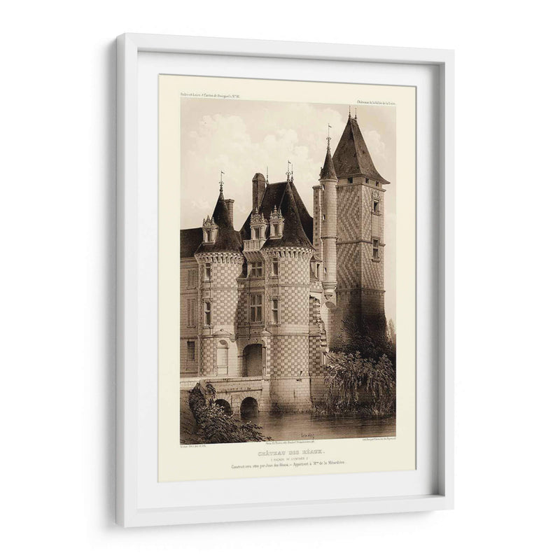 Sepia Chateaux Vii - Victor Petit | Cuadro decorativo de Canvas Lab