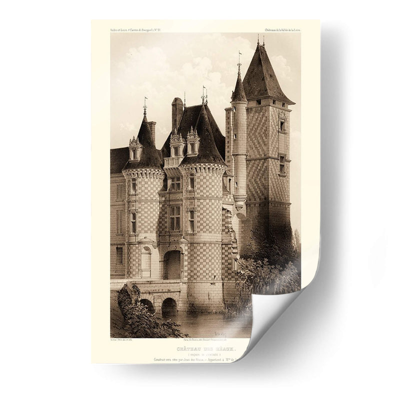 Sepia Chateaux Vii - Victor Petit | Cuadro decorativo de Canvas Lab