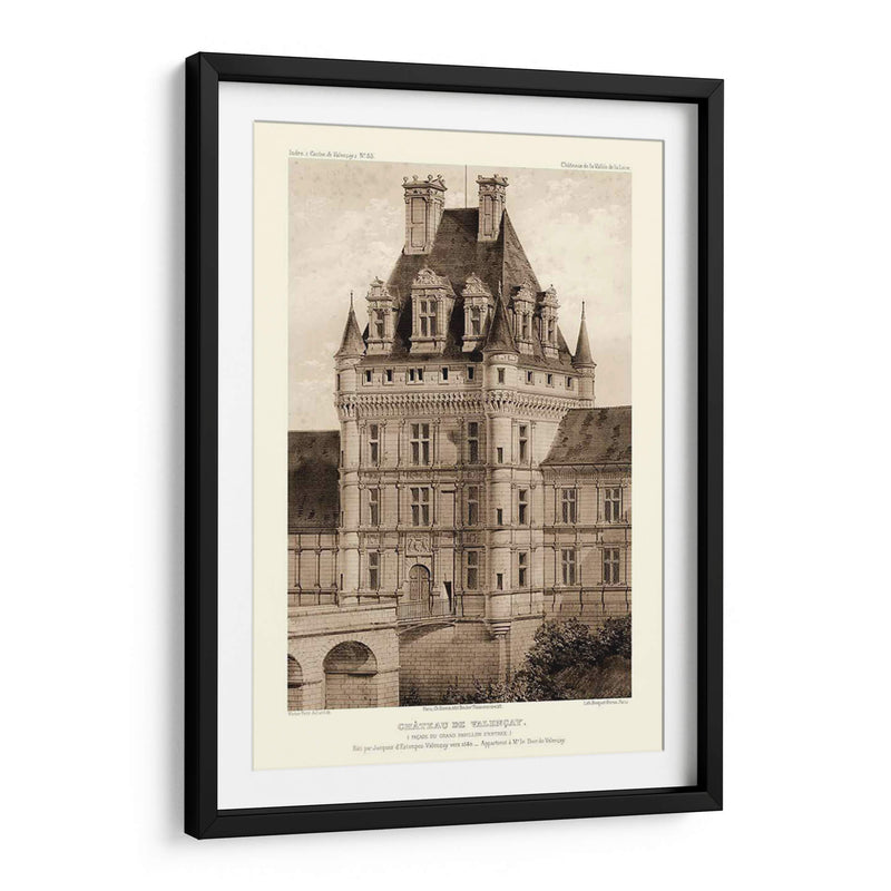 Sepia Chateaux Viii - Victor Petit | Cuadro decorativo de Canvas Lab