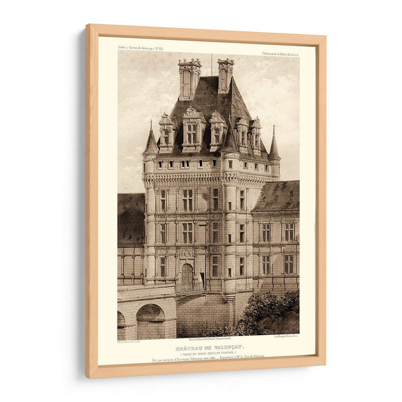 Sepia Chateaux Viii - Victor Petit | Cuadro decorativo de Canvas Lab