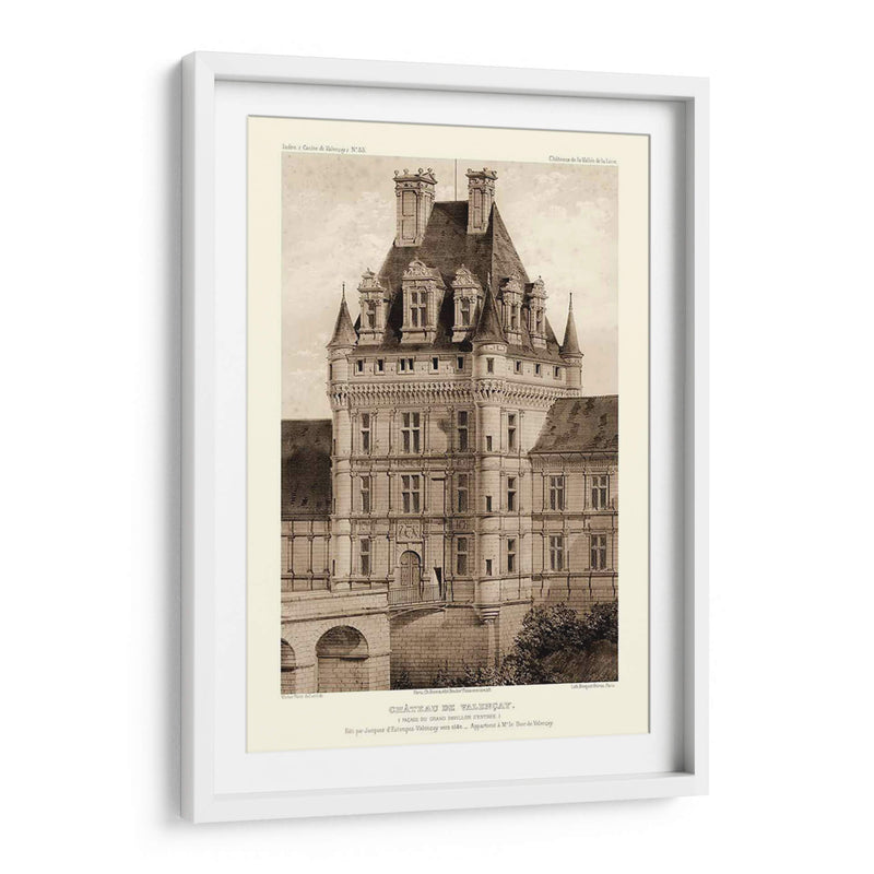 Sepia Chateaux Viii - Victor Petit | Cuadro decorativo de Canvas Lab