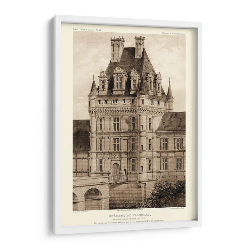 Sepia Chateaux Viii - Victor Petit | Cuadro decorativo de Canvas Lab