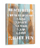 Reglas De Playa I - Nall & Skip | Cuadro decorativo de Canvas Lab