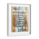 Reglas De Playa I - Nall & Skip | Cuadro decorativo de Canvas Lab