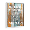 Reglas De Playa I - Nall & Skip | Cuadro decorativo de Canvas Lab